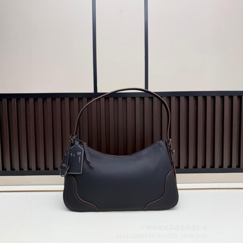 P Home Genuine Leather Underarm Bag Women's Head Layer Cowhide Single Shoulder Crossbody Versatile Fashion Hobo