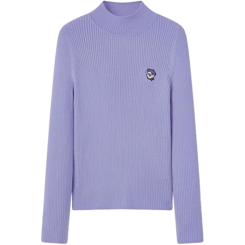 Teenie Weenie Women's Half-High Collar Knit Sweater