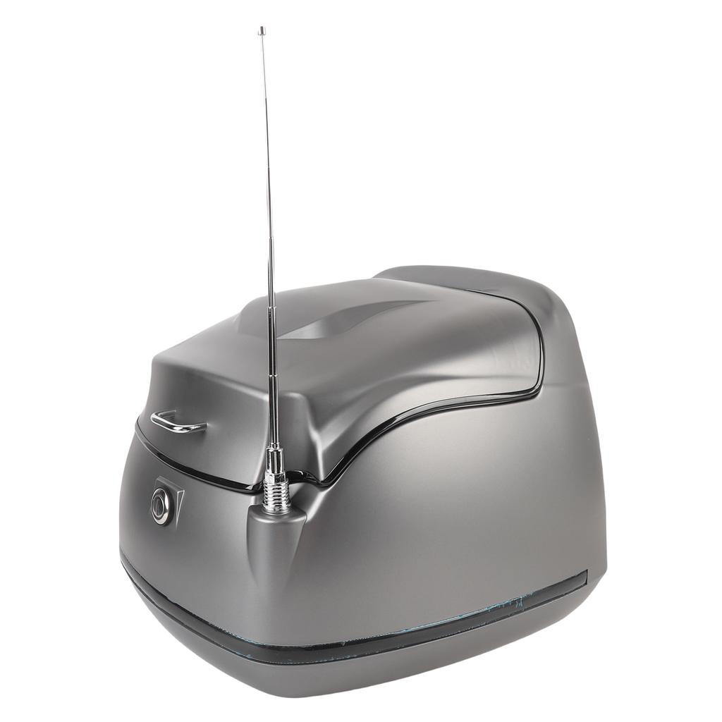 38L Motorcycle Top Box Waterproofing Universal Fit with Key Lock Base Plate Motorcycle Luggage Trunk Tail Storage