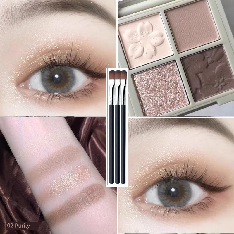 Novo Matte Dried Rose Korean Four Color Eyeshadow Palette