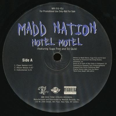 12-Zoll Schallplatte MADD NATION - Hotel Motel / Barking It Loud WR3151DJ Tone Struck Rec 2002 US Rap & Hip-Hop/R&B Gebraucht