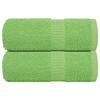 VidaXL Washcloths 2 Pieces FROGN Apple Green 30 X 30 Cm 100% Cotton 137016