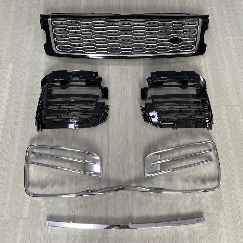 Trim Kit for Range Rover 18-22: Grille, Shark Gill, Handle Cover, Tailgate, and Body Trim