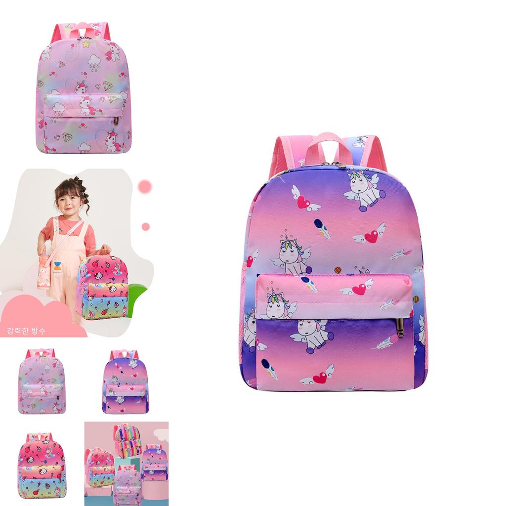 Adorable Cartoon Kindergarten Backpack For Girls Aged 3-6 Lightweight Durable Nylon