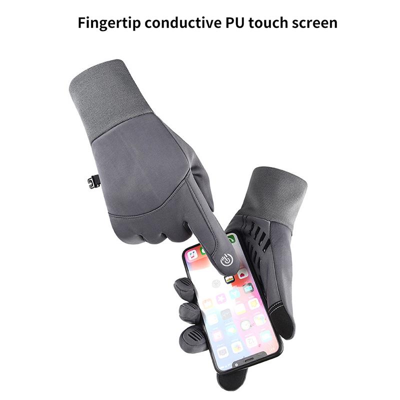 Men's Winter Touchscreen Gloves, Waterproof, Anti-Slip Tactical Gloves For Cycling, Fitness, Hiking, Outdoor Training