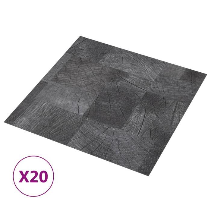 VidaXL 20x Self-Adhesive Floor Planks Floor Coverings Living Room Sitting Room Bedroom Home Non-Slip PVC 1.86 330171