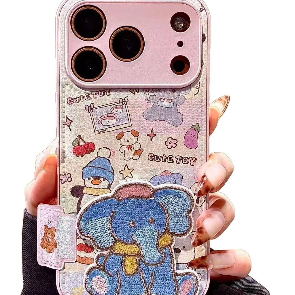 Cartoon Elephant Penguin Iphone11 Mobile Phone Case Apple 11promax New Cute Oil Painting Animal Air Cushion Shell