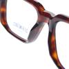 Used CUTLER AND GROSS CGOP 1410 02 Square Frame Clear Lens Sunglasses Glasses Brown