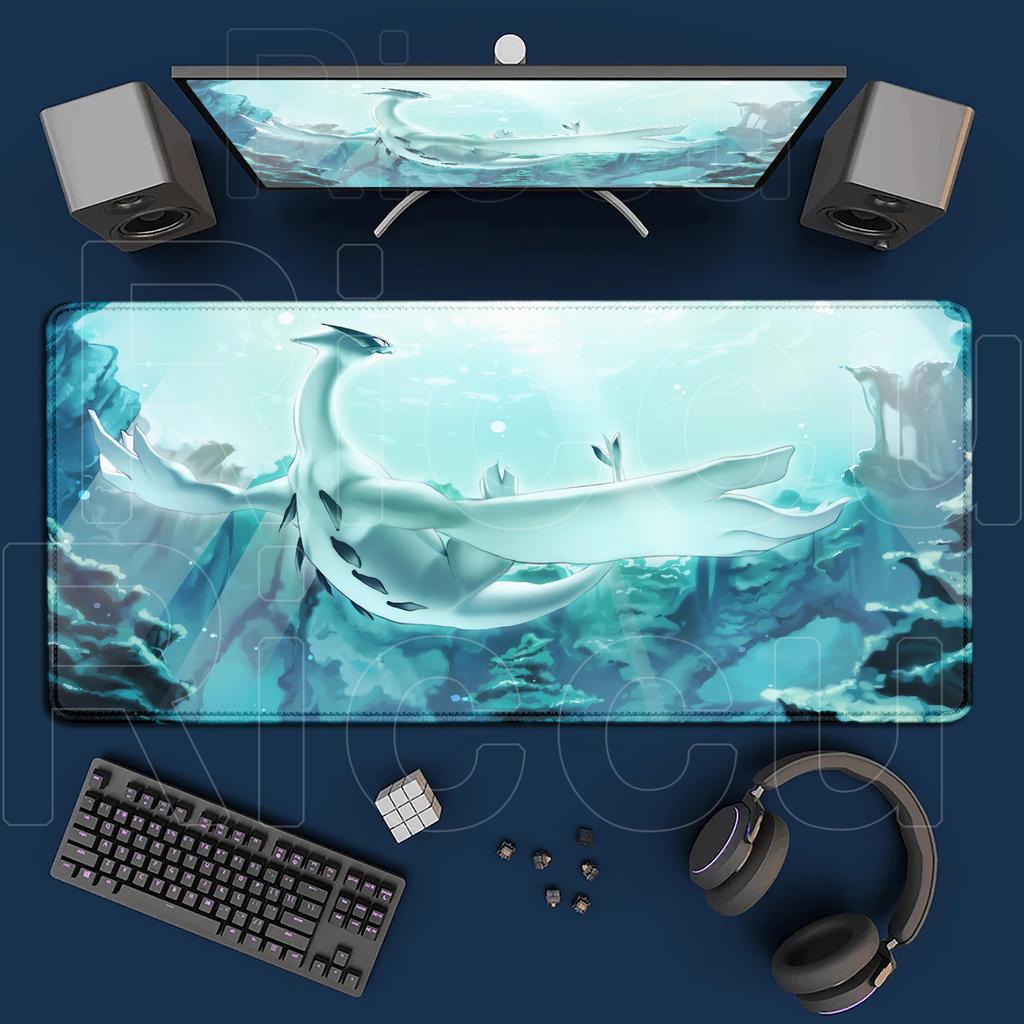 New Arrival Anime Mouse Pad PC Gamer Cabinet Mousepad Ppokemon Gengar Lugia Keyboard Rug Laptop Rubber Mat Desk Accessories XXL
