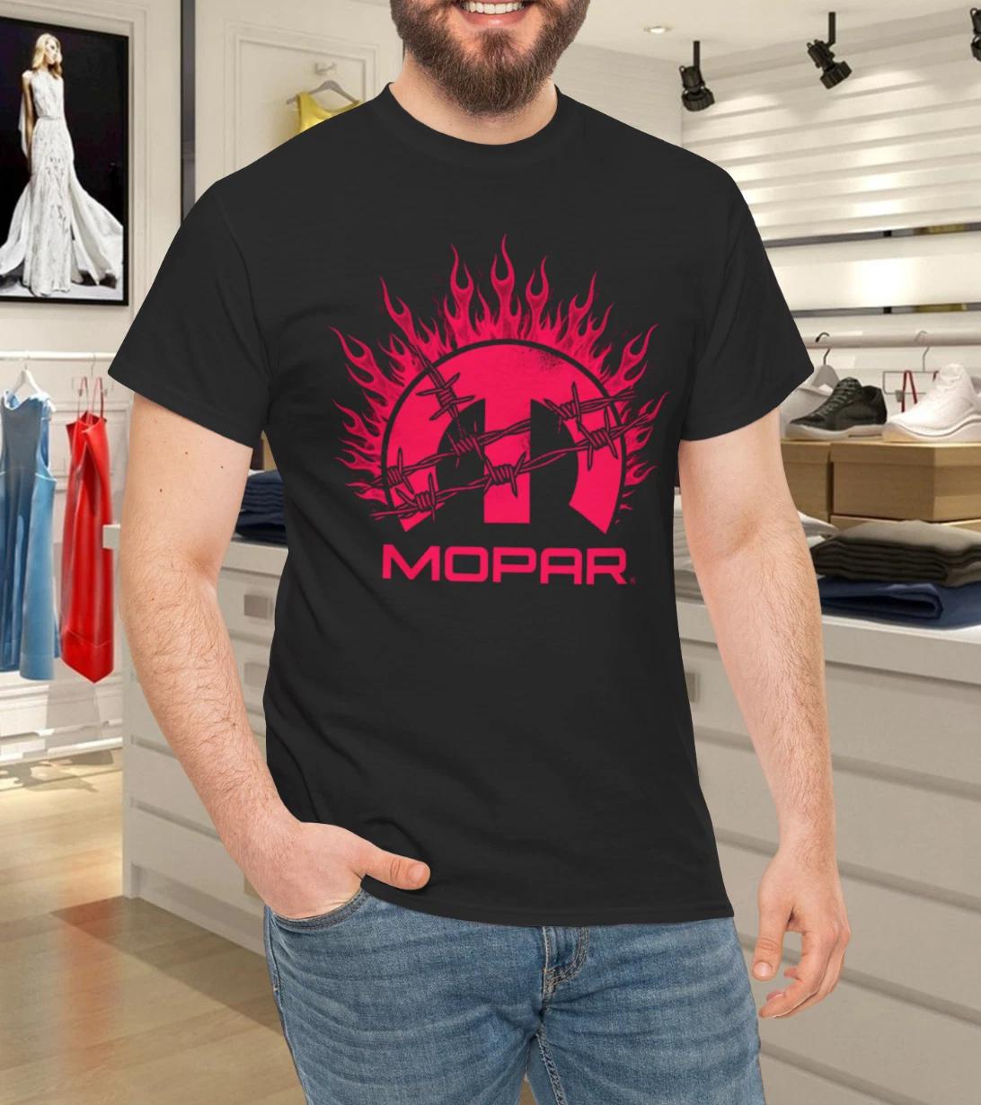 

Mopar barbed flames Cotton Unisex T-shirt 3XL