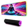 Musik DJ Mauspads RGB Gaming-Mauspads Große LED-Pads PC-Schreibtischmatten Leuchtende Mauspads Große Tastaturmatten Tischteppich mit Hintergrundbeleuchtung