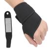 Selfheating Magnet Wrist Support Brace Winter Keep Warm Band Sports Tourmaline Wristband(Full Black )
