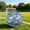 1pc Polar Bear Moonlit Journey Theme Soccer Ball Football, Size 5, Lightweight PVC, Durable Outdoor Training Soccer Ball, Gift M61431