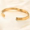 Demon Eye Titanium Steel Bracelet: 6MM 18K Gold, Stylish & Elegant