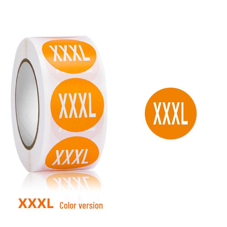 Self-Adhesive Round Size Stickers for Apparel & Footwear