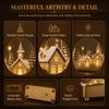 Lighted Christmas Village Mini Christmas Figurine Lighted Christmas House  Home Decor