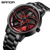Sanda Meilleure Vente 1088 Montre pour Adolescent: Personnalisé, Cadran Rotatif 3D, Tendance, Quartz Étanche.
