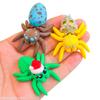 3D Printed Flexible Spider Sculpture Kids Simulation Animal Toy Creative Home Halloween Ornament Desk Cartoon Christmas Gift