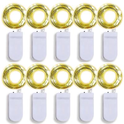 10 Pack Led Fairy Lights Battery Operated String Lights Firefly Starry Moon Lights for DIY Wedding Party Bedroom Patio Christmas