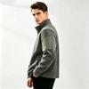 Men's Outdoor Athletic Stand Collar Jacket, Lightweight Warm for Fall and Winter