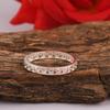 925 Sterling Silver Heart Eternity Band, Dainty Open Heart Stacking Ring, Minimalist All Around Heart Band, Promise Ring Gift for Her