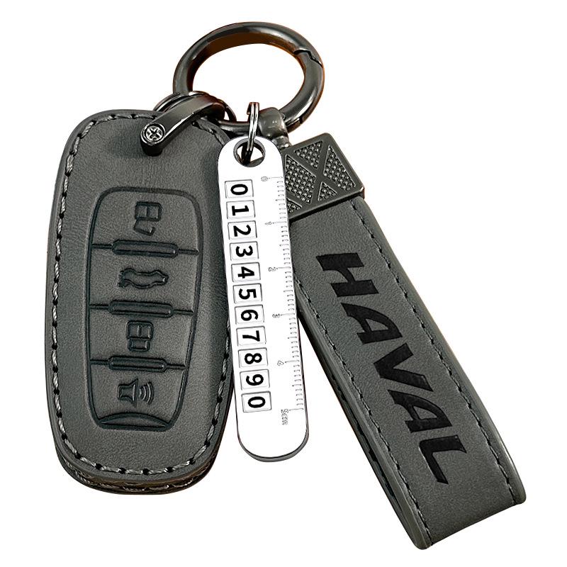 Haval Autoschlüsselhülle für H6, Big Dog, F7, Xiaolong MAX, Roter Hase, H5, Beast, H9 - High-End Tasche für 23 Modelle
