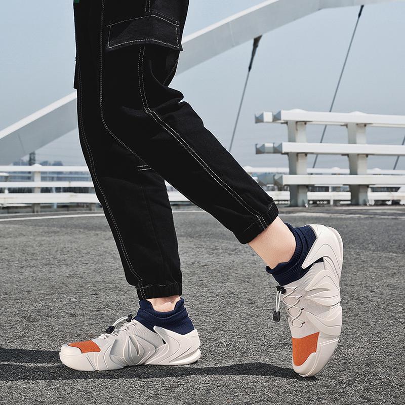 Men’s Sports Shoes Running Sneakers Students Jogging Shoes Lightweight Walking Socks Shoes Over Sized