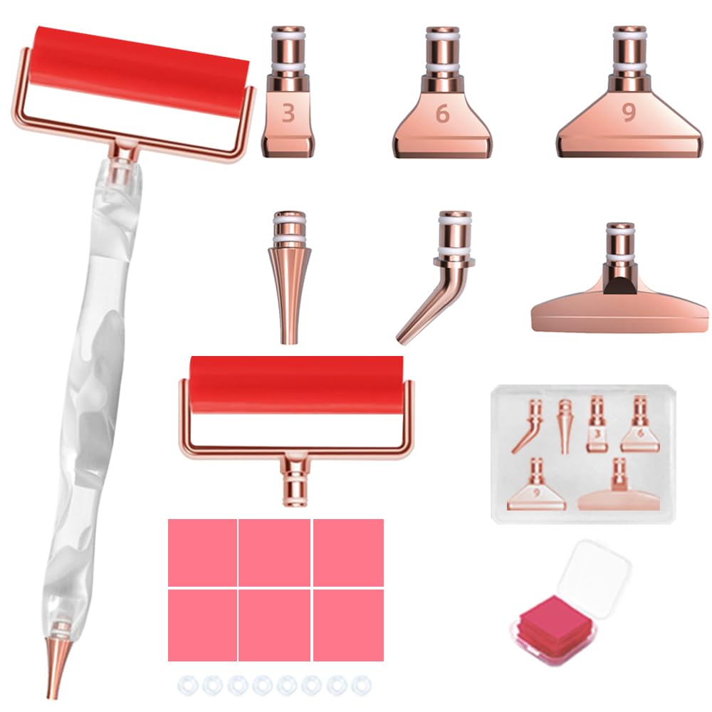 SENHAI Caneta de Arte Diamante Arte Diamante Caneta de Arte Diamante com Aço Inoxidável Personalizado Acessórios de Arte Diamante 5D para Kit de Artesanato de Pintura DIY, Ferramentas,