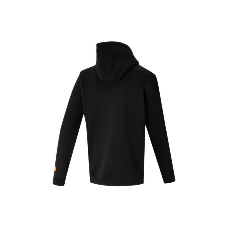 Adidas Originals Trefoil Big Logo Print Hoodie Men Activewear Black GR9957