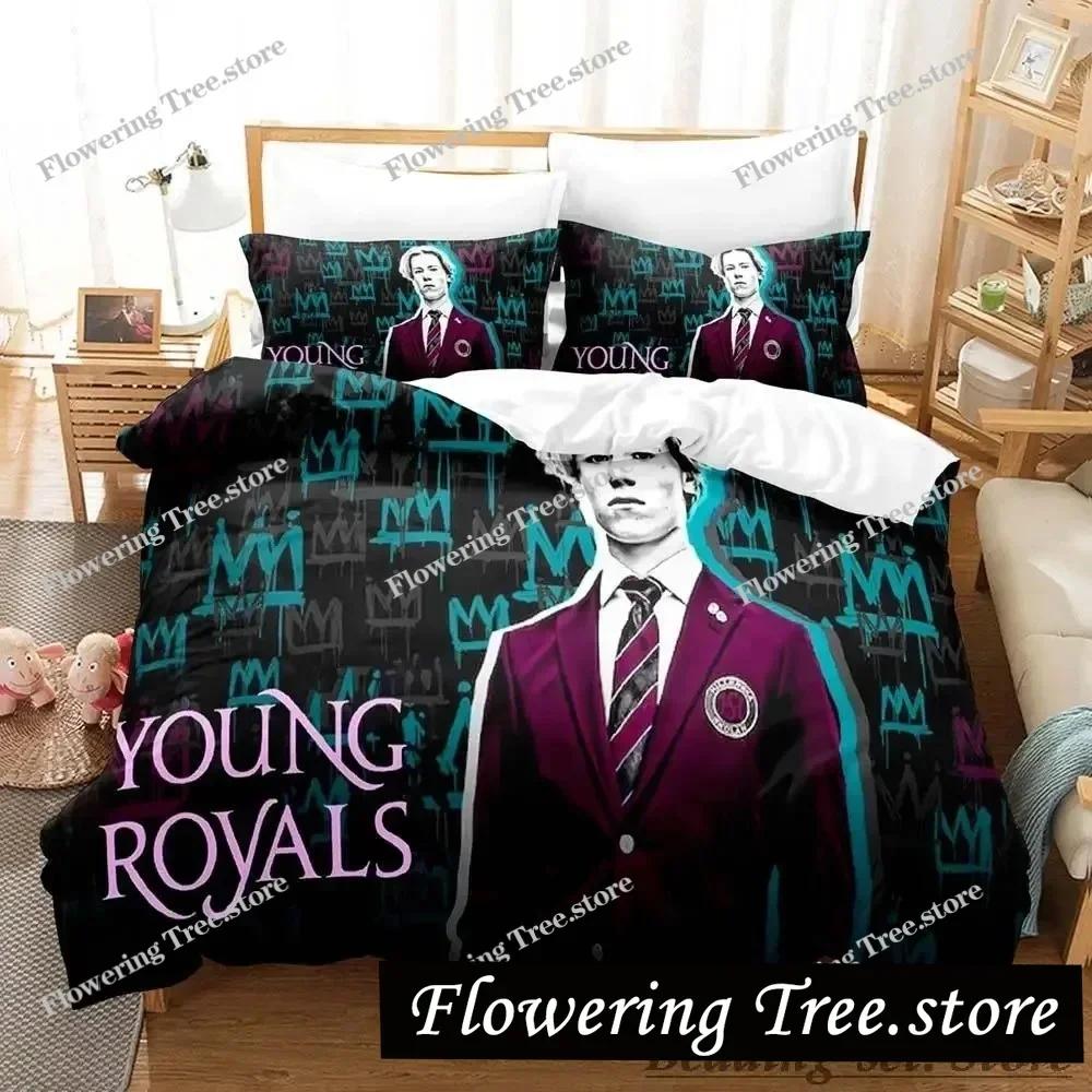Young Royals TV Bedding Set Single Twin Full Queen King Size Bed Set Aldult Kid Bedroom Duvetcover Sets parure de lit Bed02