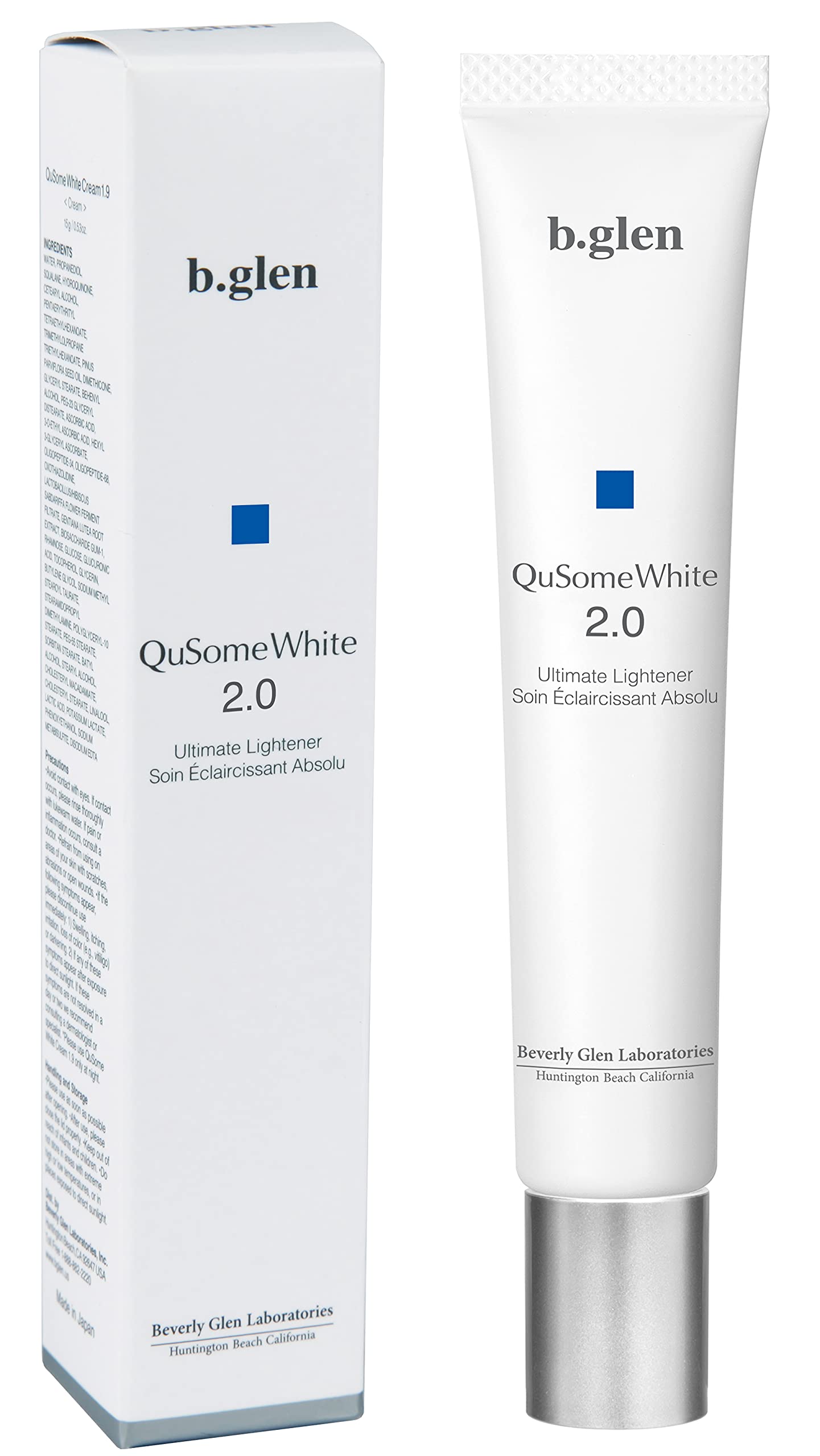 

b.glen QuSome White 2.0 Whitening Beauty Cream 15g: Addresses blemishes, dullness, brightens skin tone, improves transparency and even skin tone, and