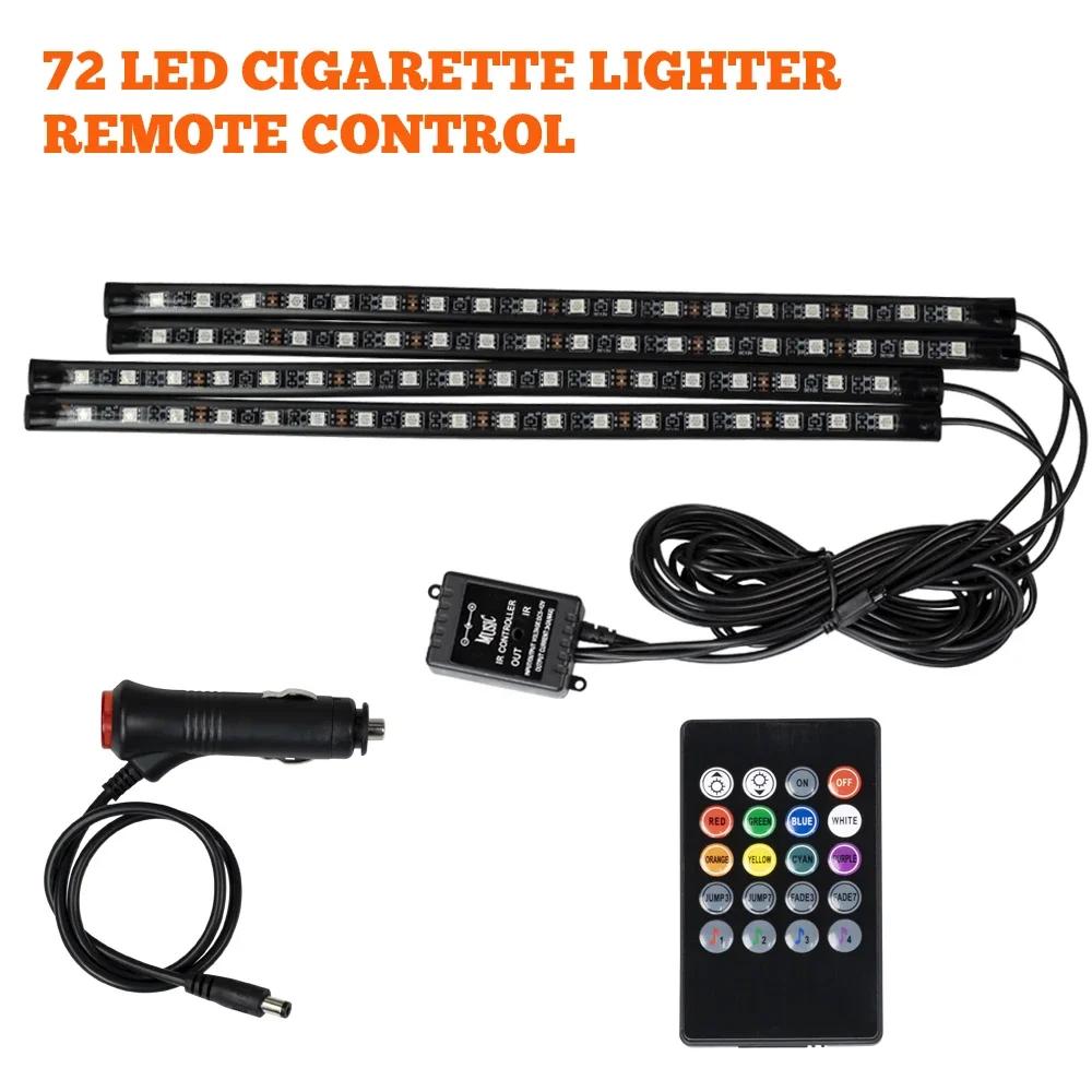LED Light Bar Car Interior Decorative Atmosphere RGB Strip Lights USB APP With Remote Control Music Rhythm Flashing Lamps Tools