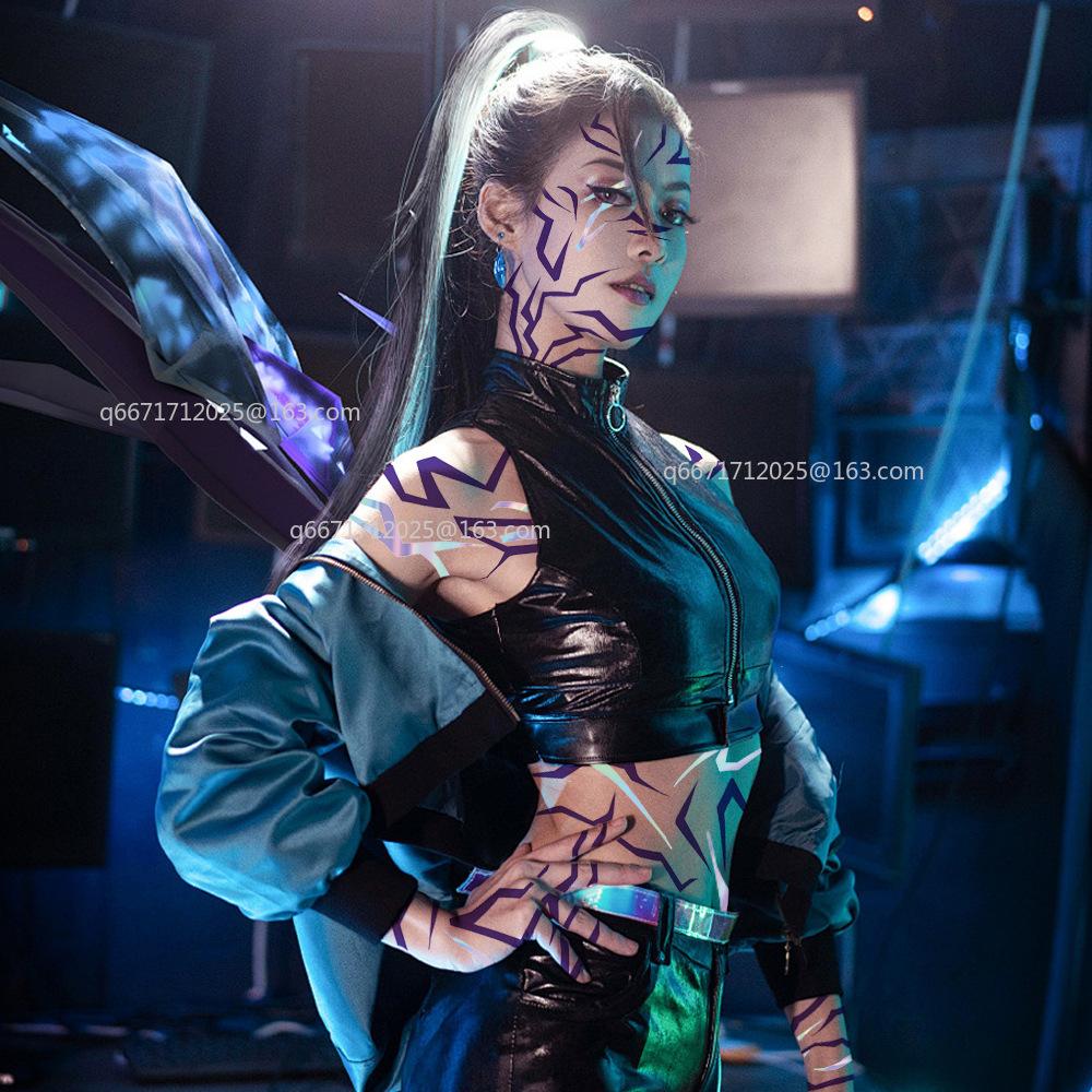 4 SZT. Figurka Anime KPop Rumi Kang Rekwizyt Cosplay Naklejka Tatuaż Rumi Naklejka Tatuaż Demoniczna Naklejka na Rekwizyty na Imprezę Hallowmas