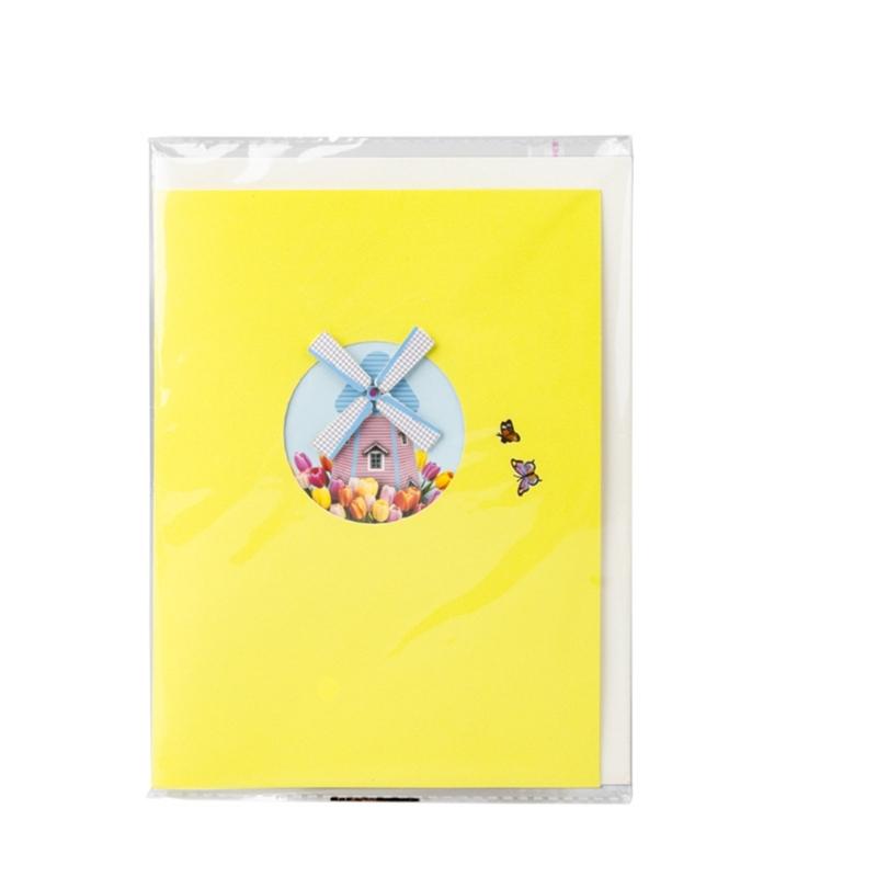 Elegant 3D Foldable Greeting Card Artistic 3D Foldable Card with Colorful Flowers Personalized Surprise for Lover