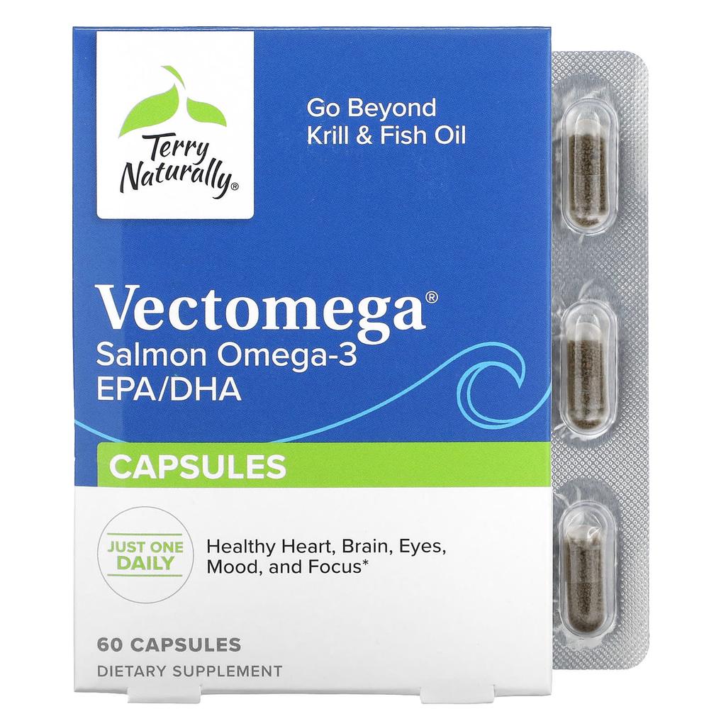 Vectomega, Salmon Omega-3 Epa/Dha, 60 Capsules (214Mg per Capsule)