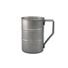 13Oz Industrial Style Beer Mugs with Handle, 304 Stainless Steel Tankard Stein, Cups for Coffee Milk Tea