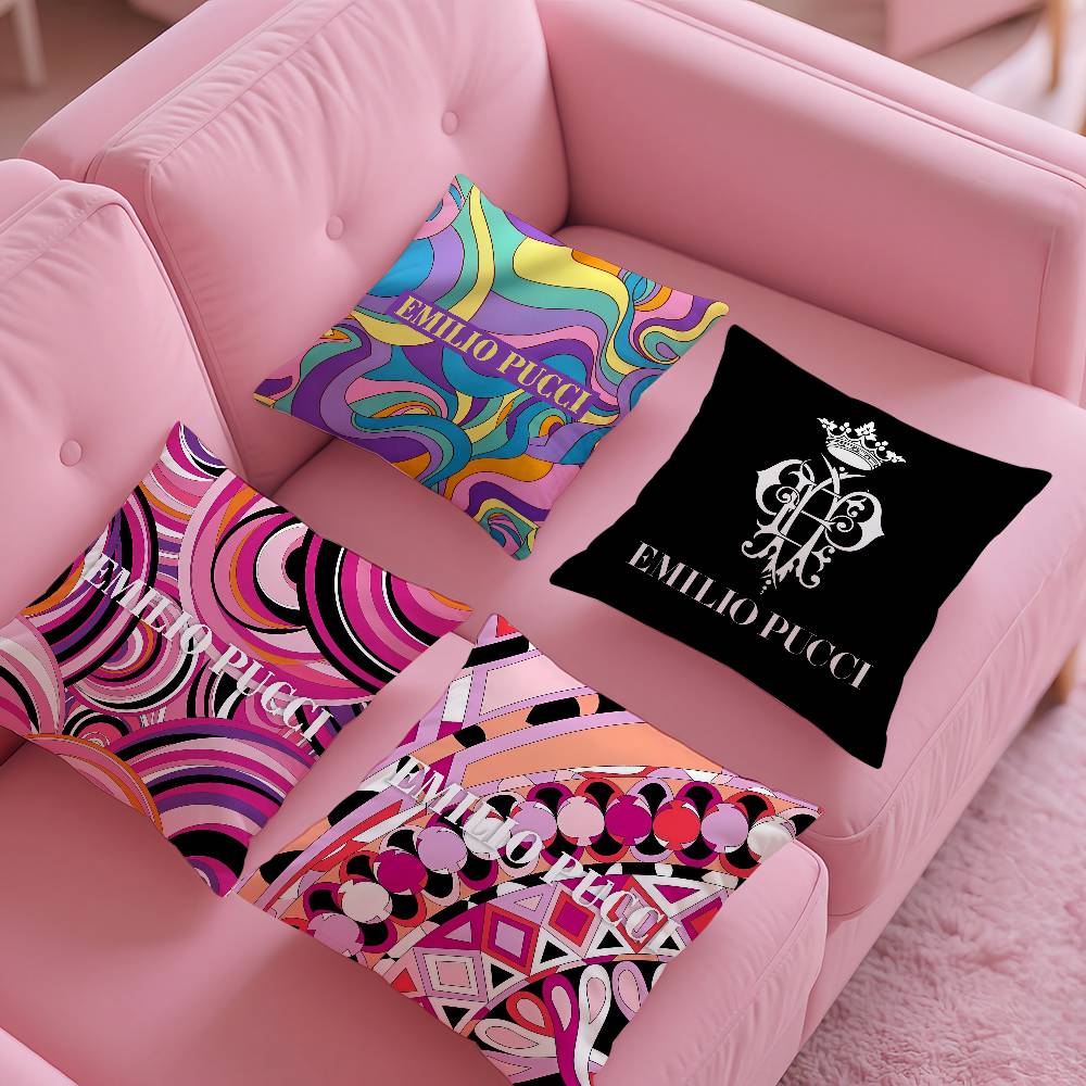 Fashion E-Emilio-O P-Pucci Pillow Case pattern printing pillowcase living room sofa cushion cover bedroom room decor