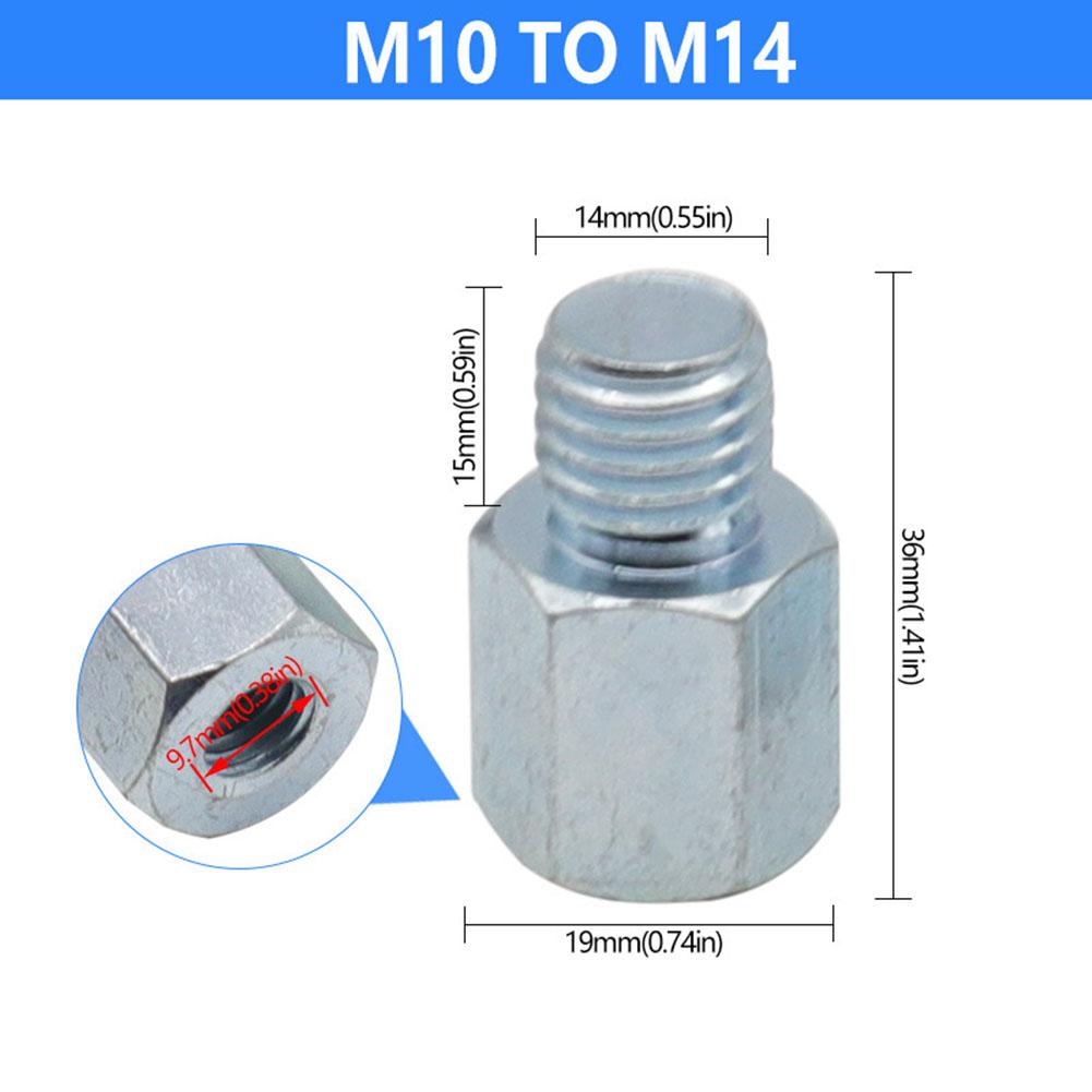 1 Pc Angle Grinder Thread Adapter Connector Converter For Angle Grinder M10 To M14 M14 To M10 Adapter