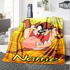 Customiz Name Personality Taz-Mania Blanket Soft &Warm Sofa Office Bed Travel Lunch Break Blanket, Gift Suitable All Seasons