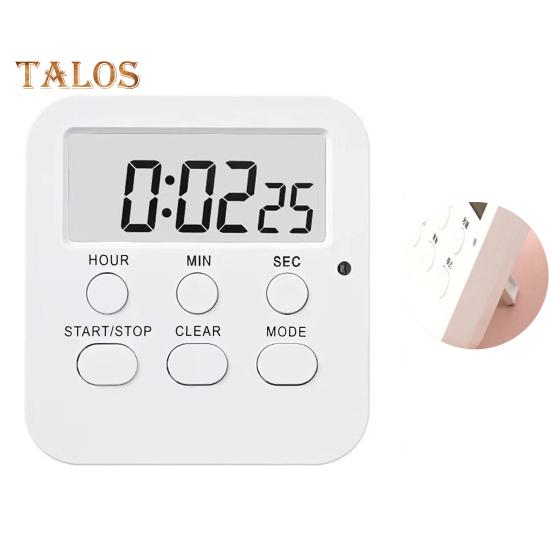 Таймер для приготовления пищи, простое управление, напоминание о мигающем красном свете, практичное управление детьми, цифровой таймер для студентов белый