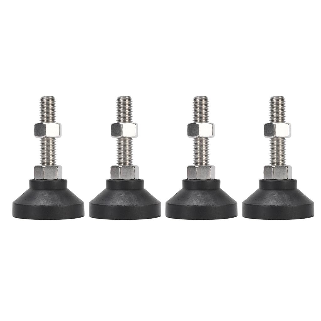 4PCS Furniture Leveling Mounts M12 Thread Table Chair Workbench Leveler Nylon Support Feet 50mm