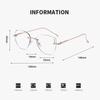 Xiaomi Gafas sin montura ultraligeras para mujer Cambio de color de la montura Gafas para miopía Montura de gafas de moda tipo ojo de gato Gafas 9923