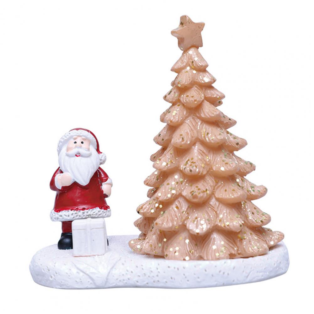 Christmas Night Light Mini Christmas Decor Festive Santa Claus Figurine Nightlight for Christmas Home Decor Led Mini for Desktop