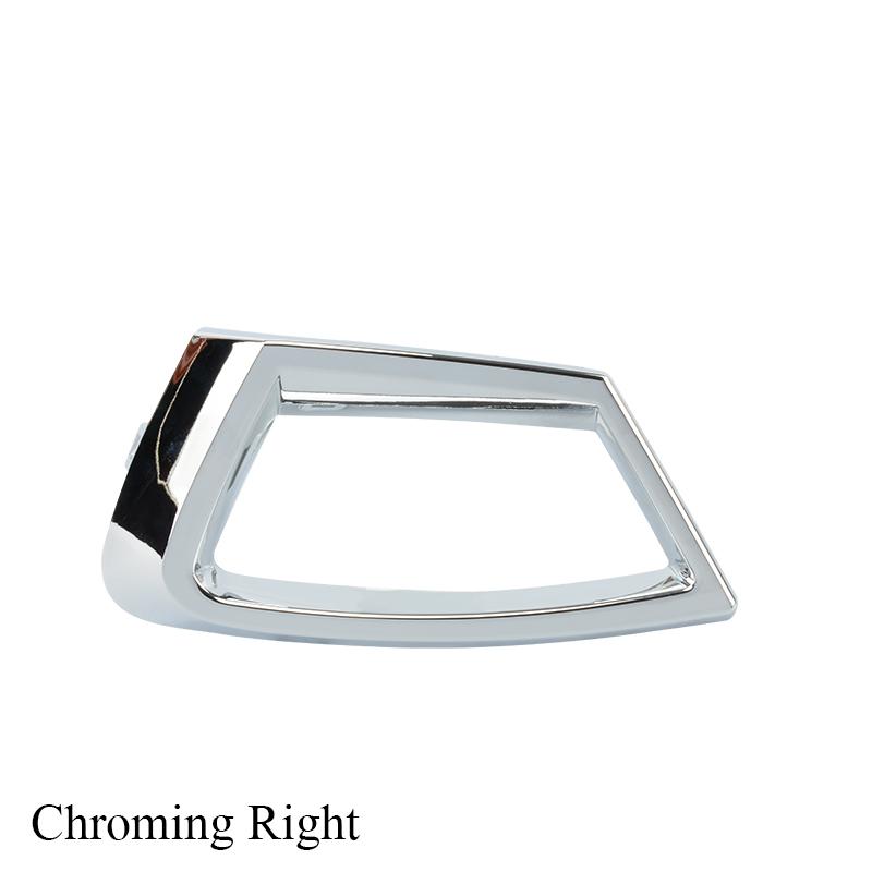 ZUK Främre Bumper Nedre Grill Dekorpanel Silver Kromad För Ford För Fiesta 2009-2012 Halvkombi Luftintagsgrill Dekor