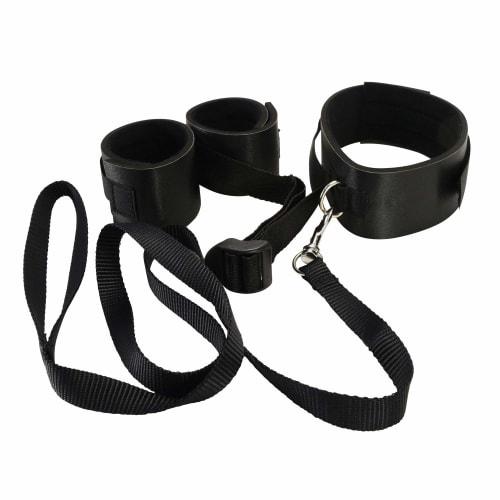 Even beginners will get addicted to soft SM introductory BEST 10 No. 9 Collar and handcuffs with back belt