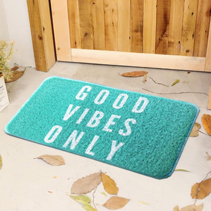 

Floor Mat Wire Ring PVC Bathroom Kitchen Door Mat Durable and Stable Anti-slip Dust Removal Door Mat 40*60