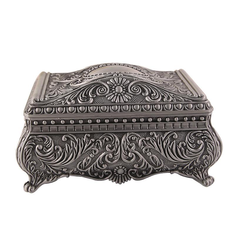 Retro Style Metal Jewelry Organizer With Hard Structure For Home Use