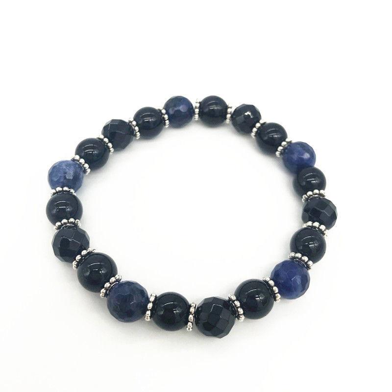 BTS Jungkook Zwarte Agaat Kralen Armband Mannen Vrouwen Geslepen Steen Kralen Elastische Polsband Kpop Idool Fan Merchandise Sieraden Cadeau ARMY