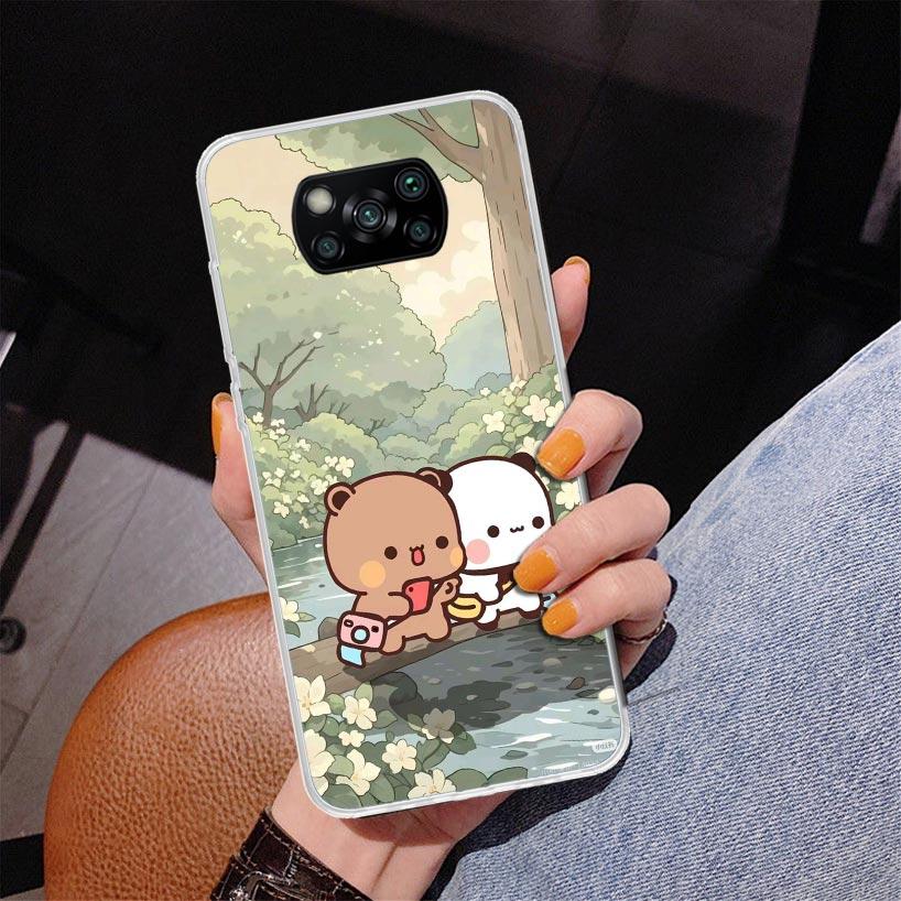 Bubu Dudu Cartoon Cute Phnoe Case for Xiaomi Poco X5 X6 X7 Pro X4 Gt F7 Ultra M8 M7 Redmi 15C 15 13C 13 12C 12 Unique Cover Coqu