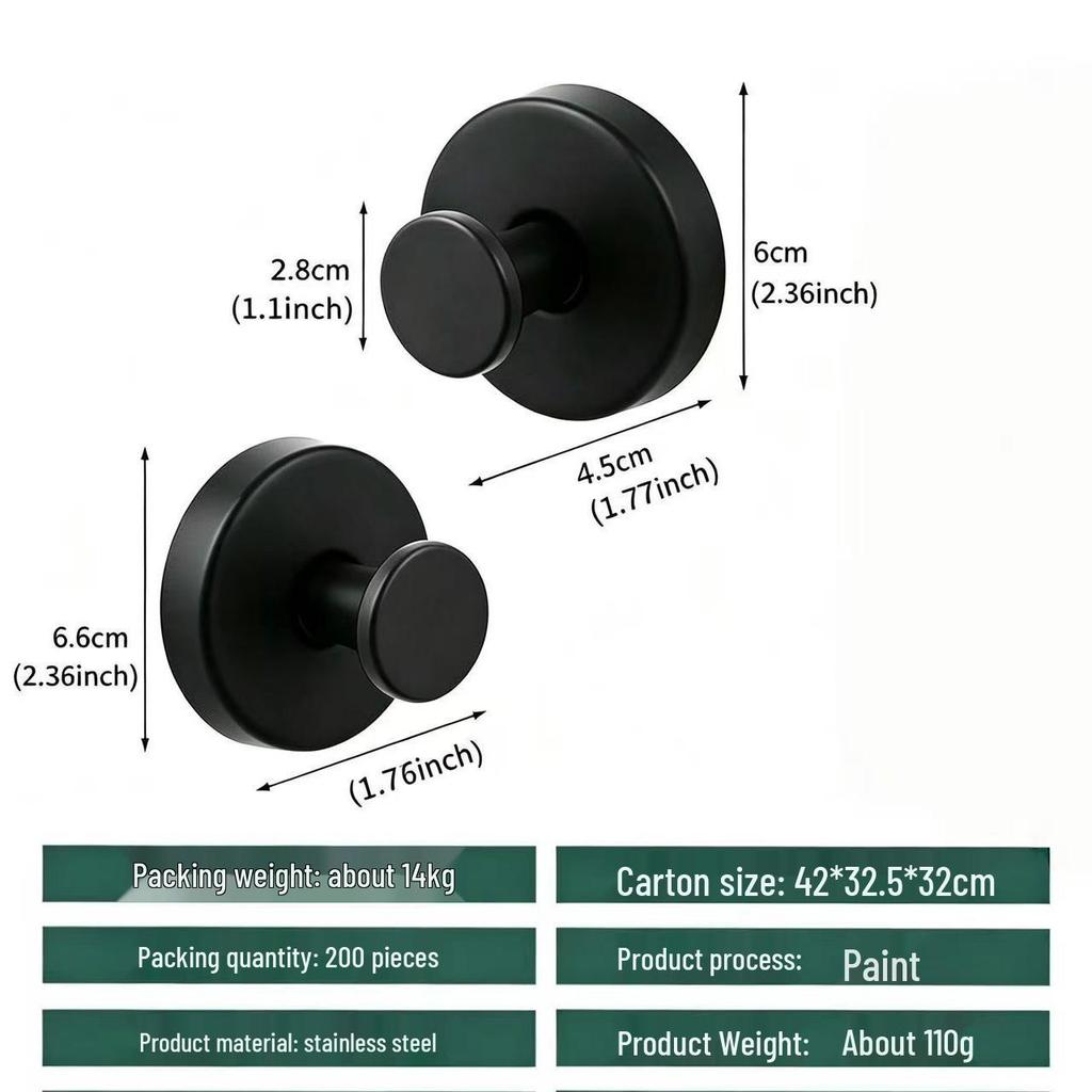 Traceless Stainless Steel Suction Cup Hook for Bathrooms & Kitchens